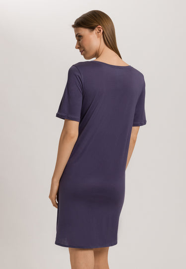 Cotton Deluxe Short Sleeve Bigshirt | Blue Stone 77953-2610
